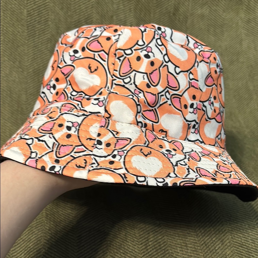 Cute Corgi Bucket Hat - Picture 4 of 5
